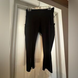 Lululemon Black Fast & Free Cropped Leggings
